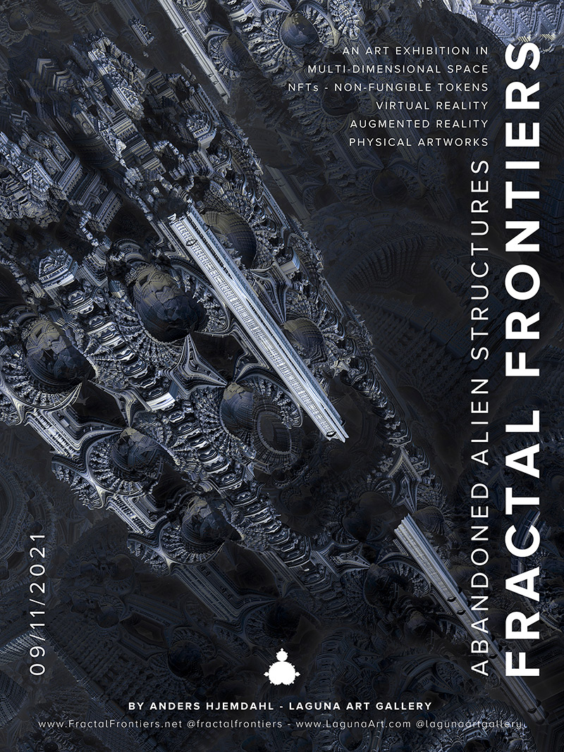 Fractal Frontiers Laguna Art Gallery exhibition poster